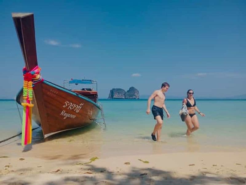 Billet Ko Lanta : Tour en bateau à longue queue classique sur 4 îles avec déjeuner
