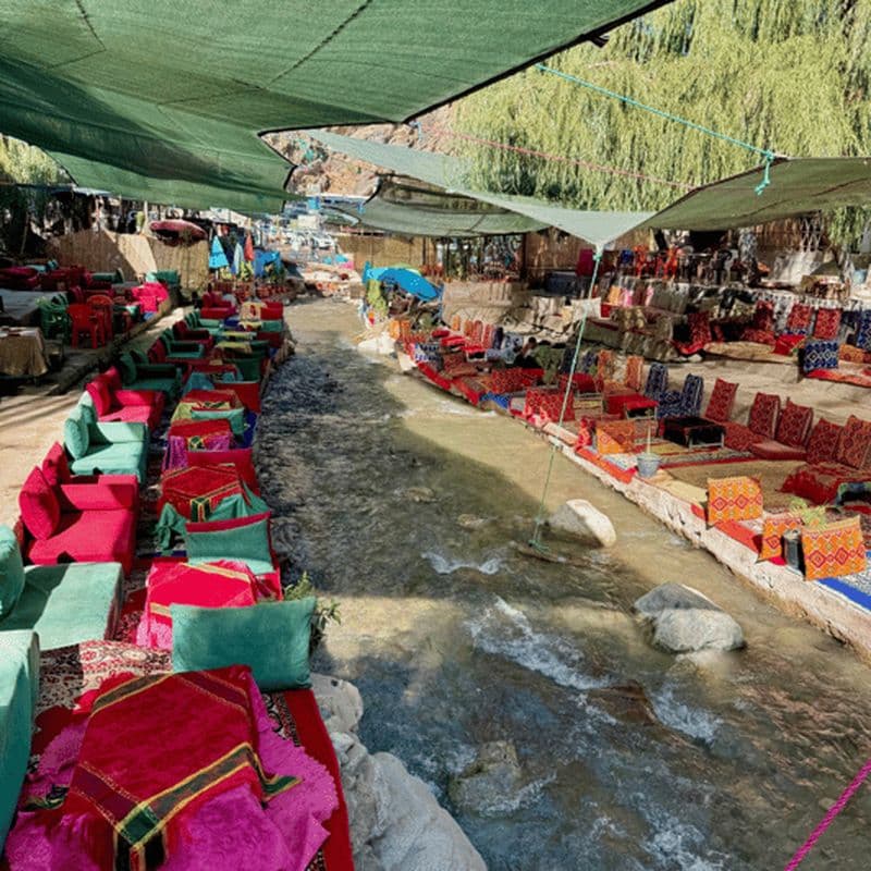 Billet Marrakech : cascade de l'Ourika, montagnes de l'Atlas, poterie et déjeuner