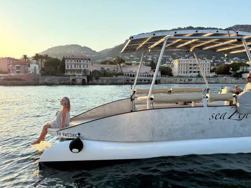 Billet Nice : Visite privée au coucher du soleil sur un bateau à énergie solaire