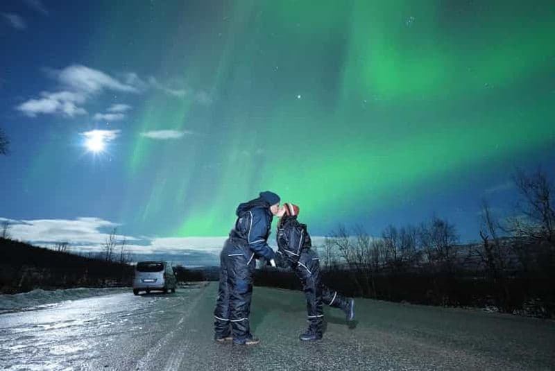 Billet Au départ de Tromsø : excursion en minibus pour observer les aurores boréales avec photos