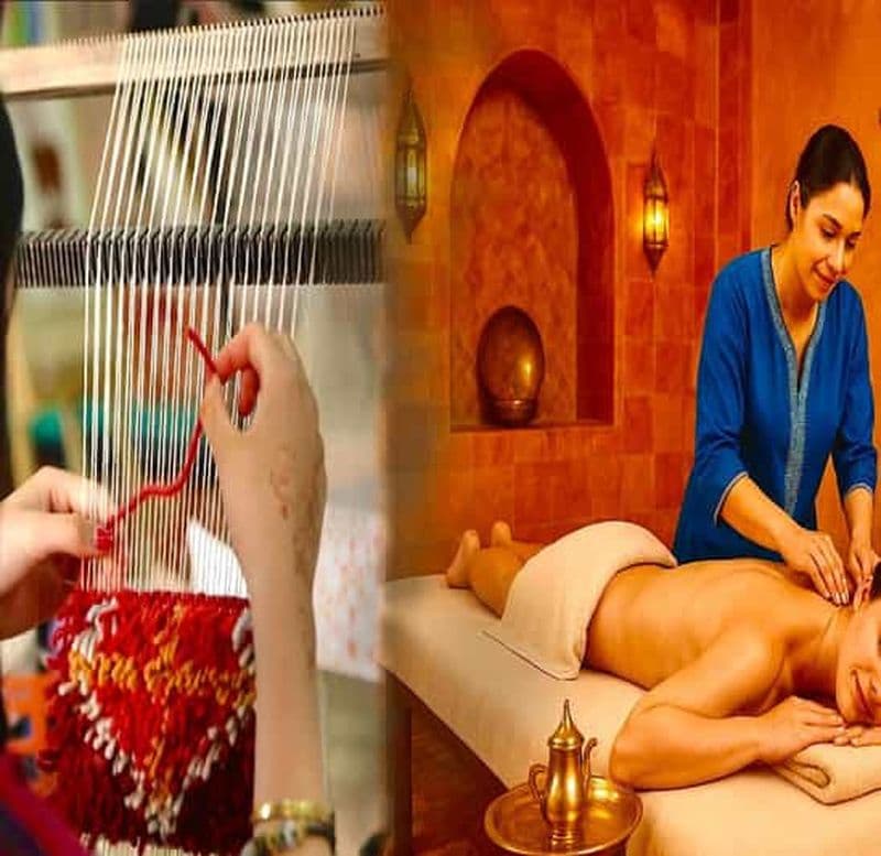 Billet Hammam, massage et atelier de tissage de tapis berbères à Marrakech