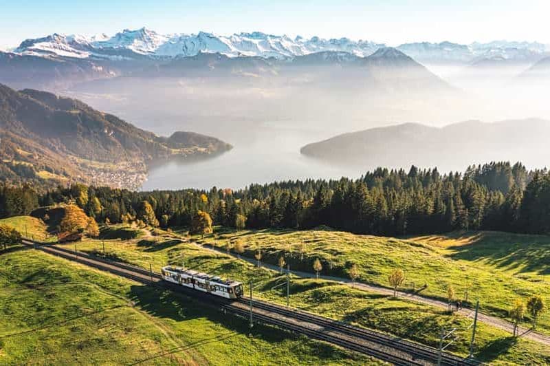 Billet Lucerne : Excursion en bateau, train du Mont Rigi et billet pour les bains minéraux