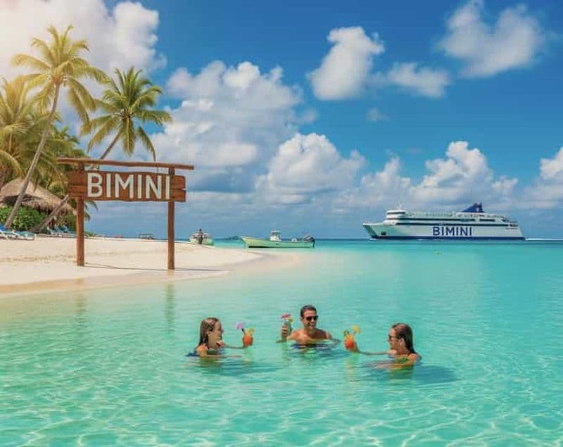 Billet Au départ de Miami : excursion d'une journée à Bimini ou Grand Bahama en ferry