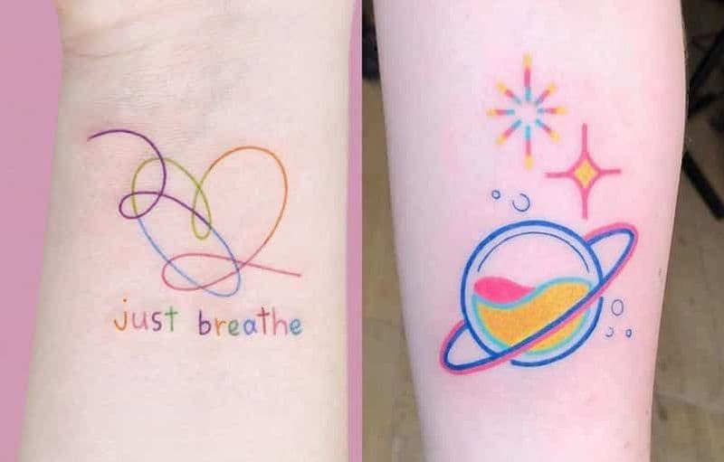 Billet Service de tatouage multicolore sur appel à Bangkok - Votre dessin