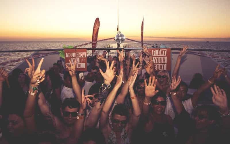 Billet Ibiza : Sunset Boat Party Cruise with DJs with 2 Clubs