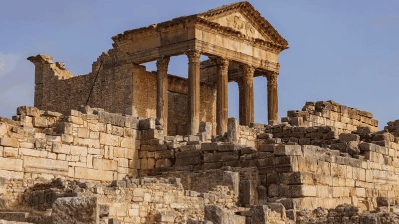 Billet Au départ de Hammamet : excursion d'une journée à Dougga, Thuburbo Majus et Zaghouan
