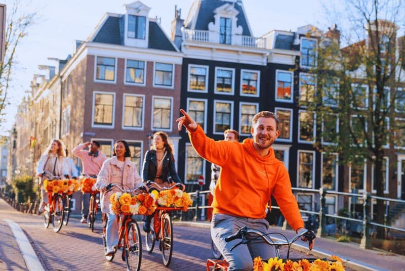 Billet Amsterdam : visite guidée à vélo des principaux temps forts en EN/DE/ES/FR/IT