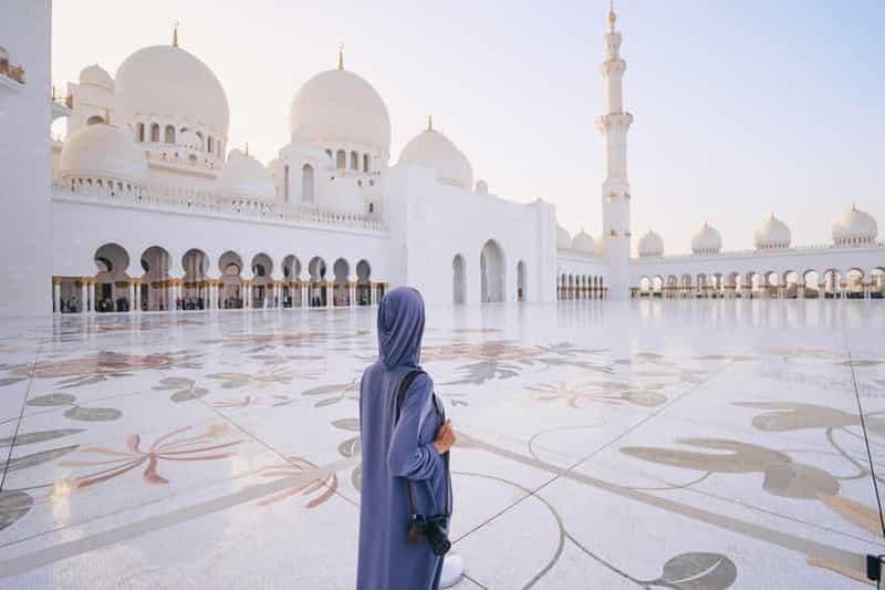 Billet Au départ de Dubaï : Visite guidée de la mosquée Sheikh Zayed d'Abu Dhabi