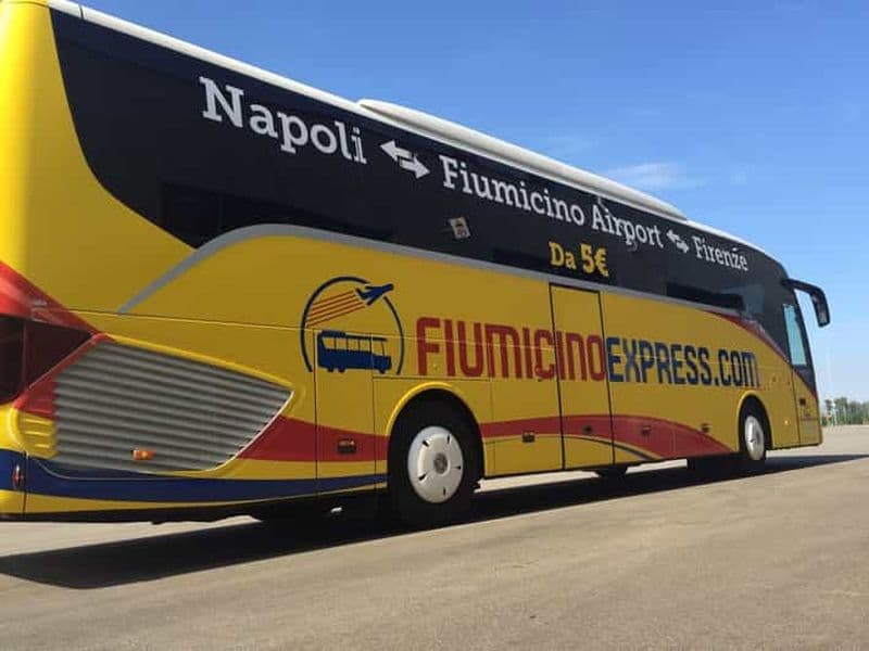 Billet Depuis Naples : Transfert en bus vers l'aéroport de Rome Fiumicino