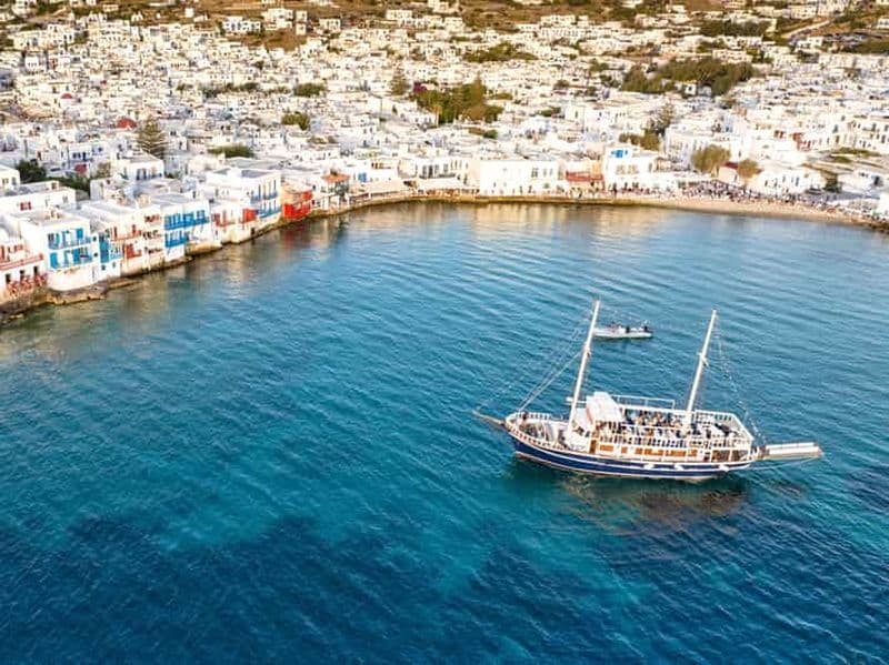 Billet Mykonos : Croisière au coucher du soleil avec 1 boisson