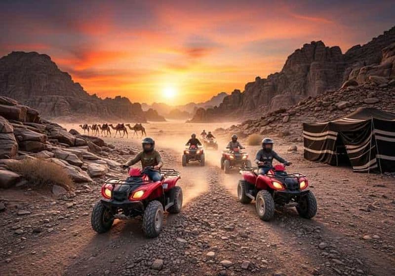 Billet Marrakech : Quad dans le désert d'Agafay avec dîner-spectacle