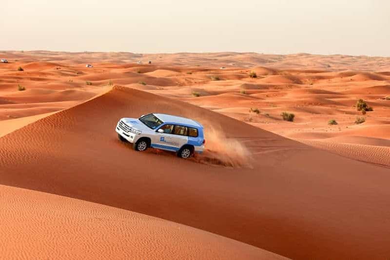 Billet Abu Dhabi : excursion matinale dans le désert, balade à dos de chameau et sandboard