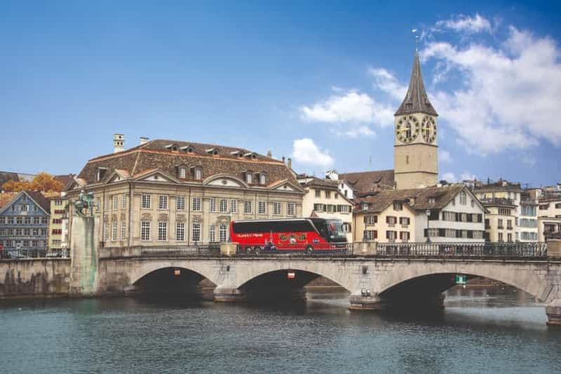 Billet Zurich : Visite en bus avec audioguide des principales attractions de la ville