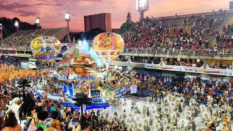 Billet Défilé de l'école de samba du carnaval à Rio de Janeiro