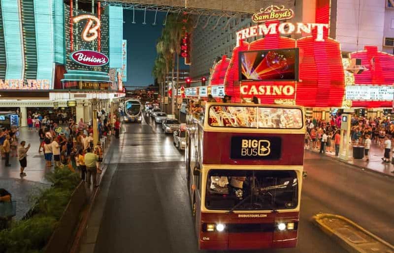 Billet Las Vegas : Visite touristique nocturne en bus à toit ouvert