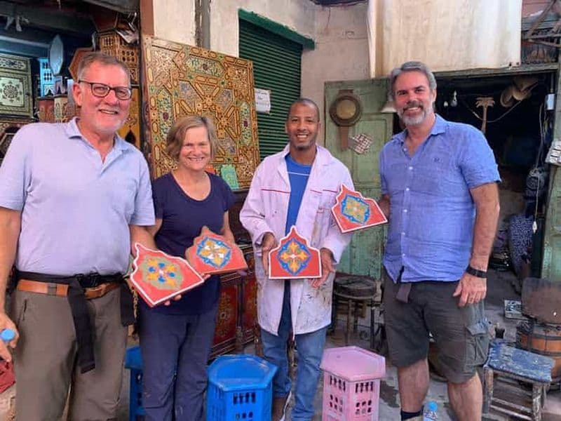 Billet Marrakech : Atelier de peinture sur bois traditionnelle marocaine