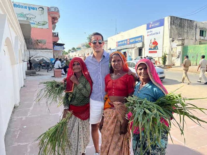 Billet Visite à pied spirituelle avec cérémonie de Puja - La route de Pushkar