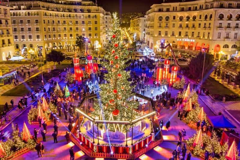 Billet Thessalonique : visite du marché de Noël avec dégustation de douceurs