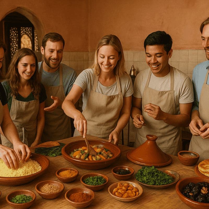 Billet Marrakech : Cours de cuisine marocaine traditionnelle avec un chef local