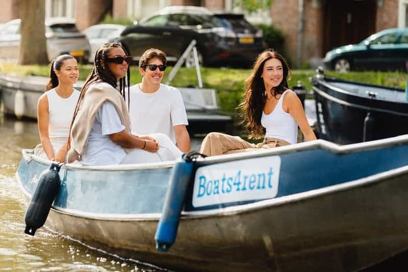 Billet Amsterdam : naviguez à votre guise avec une location de bateau de 2 heures