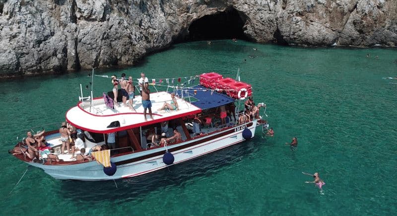 Billet Sperlonga : Croisière à la Grotte Bleue avec baignade