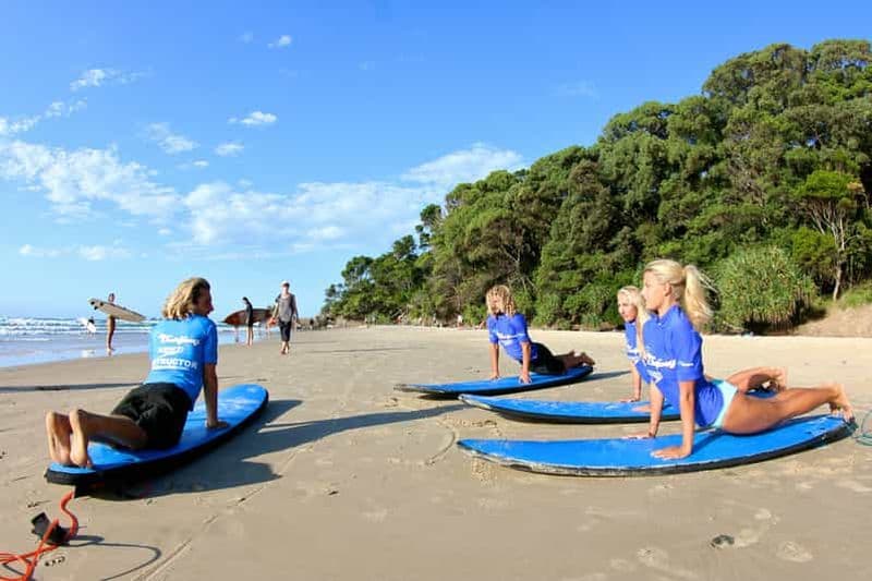 Billet Au départ de Byron Bay : Visite d'une demi-journée pour apprendre à surfer