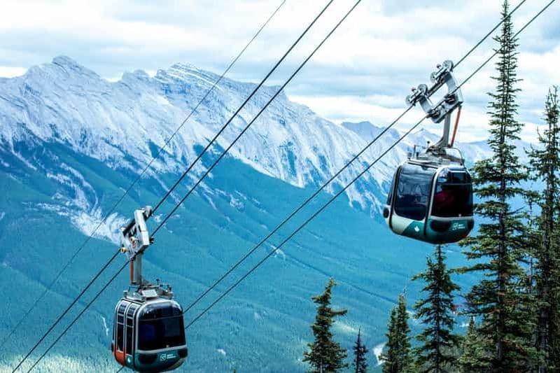 Billet Calgary : télécabine de Banff, source chaude, chutes Bow et les trois plus beaux lacs