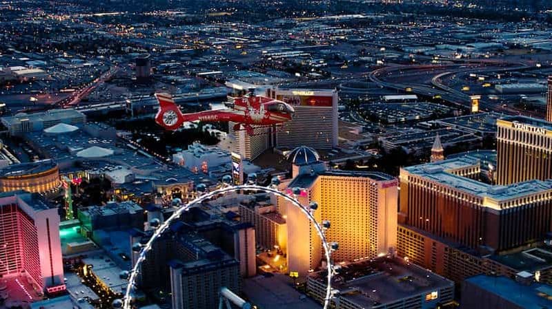 Billet Las Vegas : Vol de nuit en hélicoptère au-dessus du Strip de Las Vegas