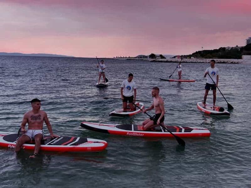 Billet Split : excursion en stand up paddle au coucher du soleil dans la nuit