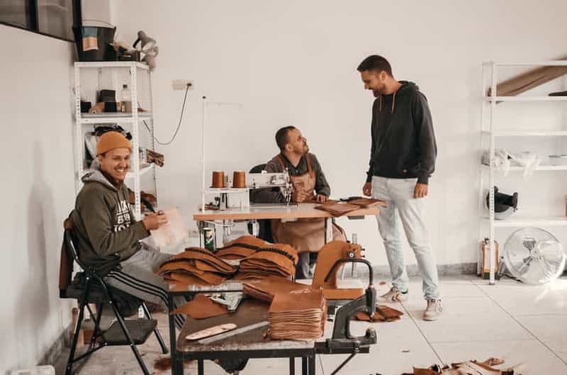 Billet Marrakech : Visite d'un atelier marocain de fabrication de cuir (par des Allemands)