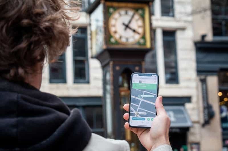 Billet Vancouver : Visite à pied autoguidée de Gastown à l'aide d'un téléphone intelligent