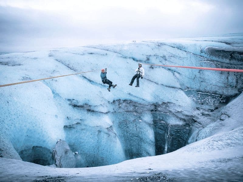 Billet Islande : excursion en tyrolienne + aventure sur le glacier