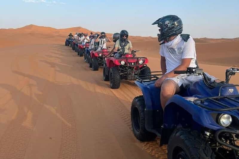 Billet Randonnée en quad dans les dunes de sable du désert de Merzouga Erg Chebbi