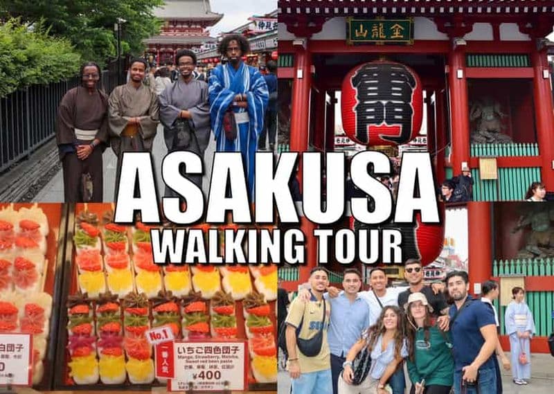 Billet Tokyo : visite à pied d'Asakusa (Senso-ji et Nakamise)