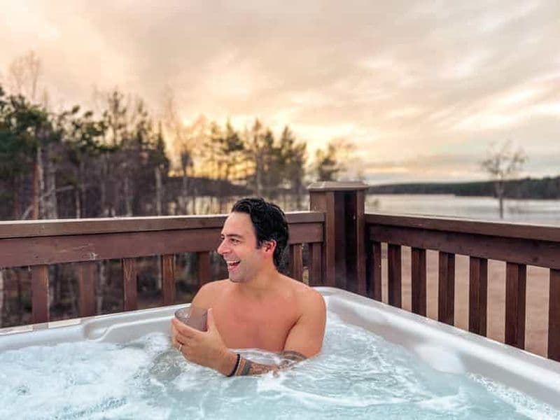 Billet Rovaniemi : sauna privé et jacuzzi extérieur, dîner à Kota