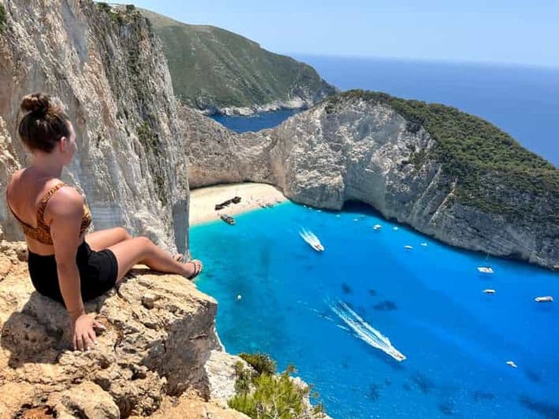 Billet Zakynthos : Circuit terrestre et maritime de la plage des naufrages et des grottes bleues