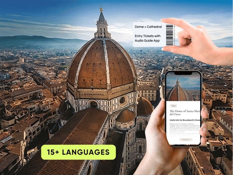 Billet Florence : billet pour la cathédrale et le dôme de Brunelleschi et application audio