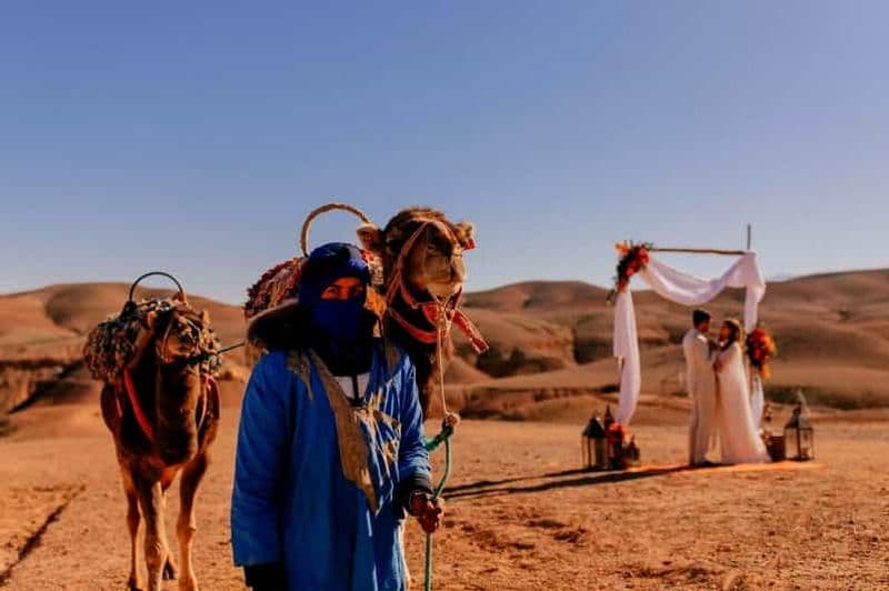 Billet Marrakech : Excursion dans le désert et les montagnes avec balade à dos de chameau et déjeuner