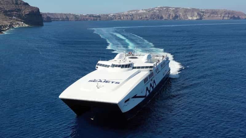Billet Depuis le port de Rethymno : Excursion d'une journée à Santorin