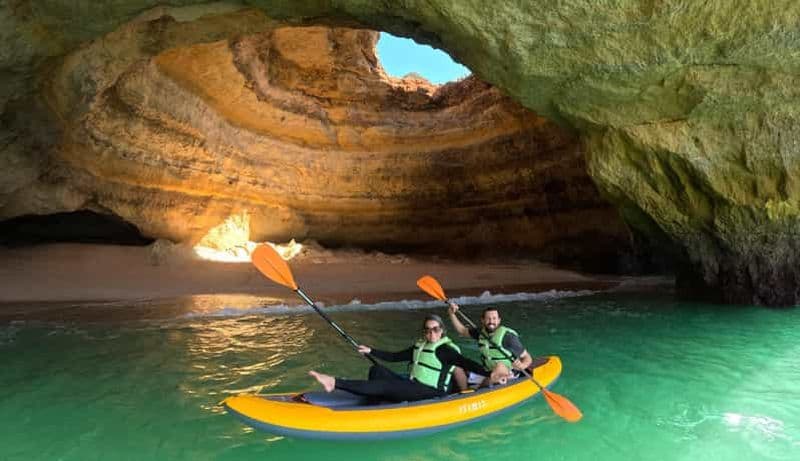 Billet Carvoeiro : excursion en kayak dans la grotte de Benagil avec photos 4K