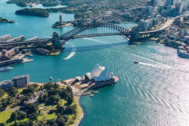 Billet Tour privé de 30 minutes en hélicoptère au-dessus du port de Sydney pour 2 personnes
