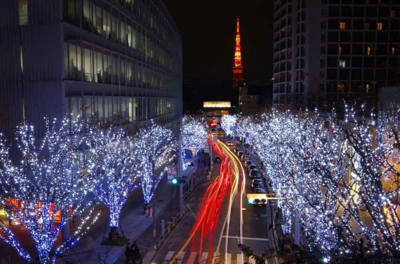 Billet Tokyo : Visite des lumières de Noël de Roppongi Hills et Midtown
