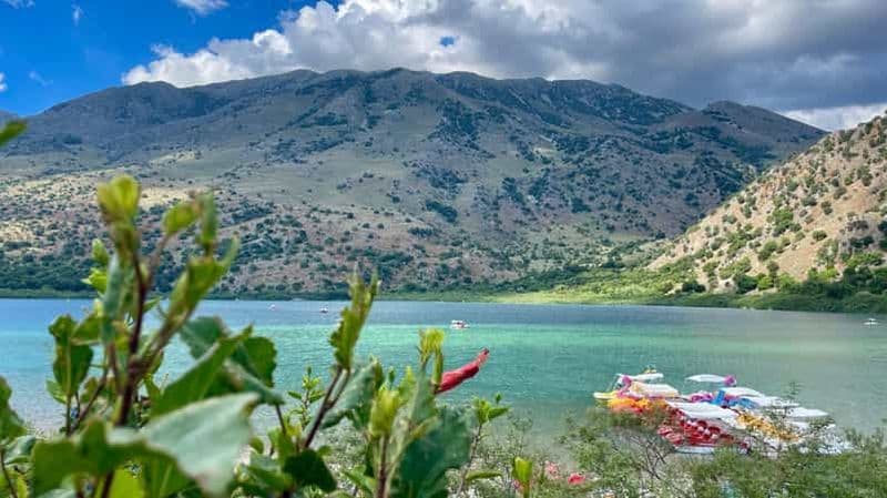 Billet La Canée : visite privée en SUV du lac Kournas et d'Argyroupoli