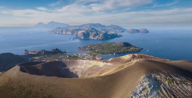 Billet Visite du Vulcano : excursion en bateau et plongée avec masque et tuba, au départ de Lipari