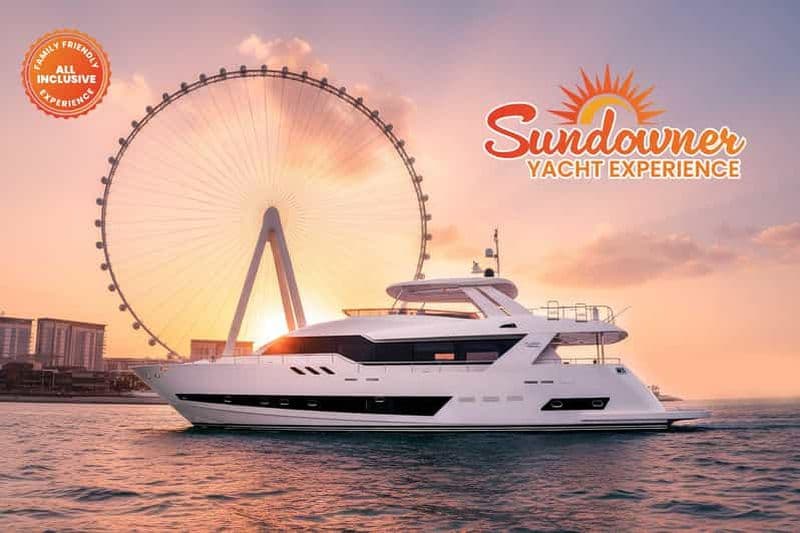 Billet Dubaï : Expérience en méga yacht au coucher du soleil avec DJ, grillades et boissons