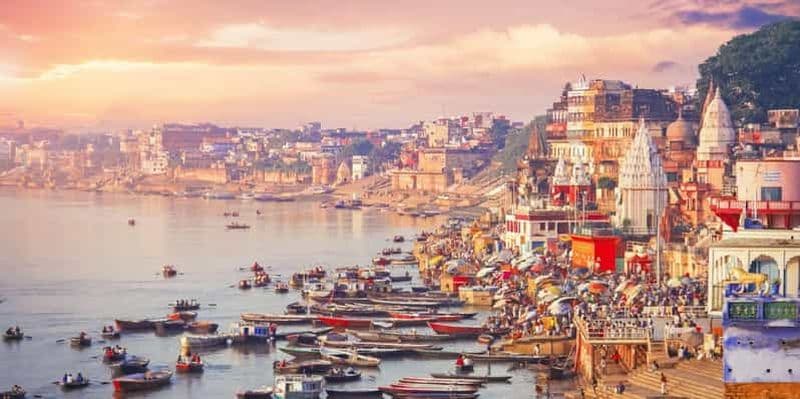 Billet Varanasi : Visite à pied des ghats et des temples de Varanasi
