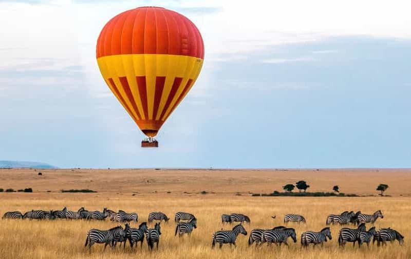 Billet Safari de 4 jours dans le Masai Mara combiné à un vol en montgolfière