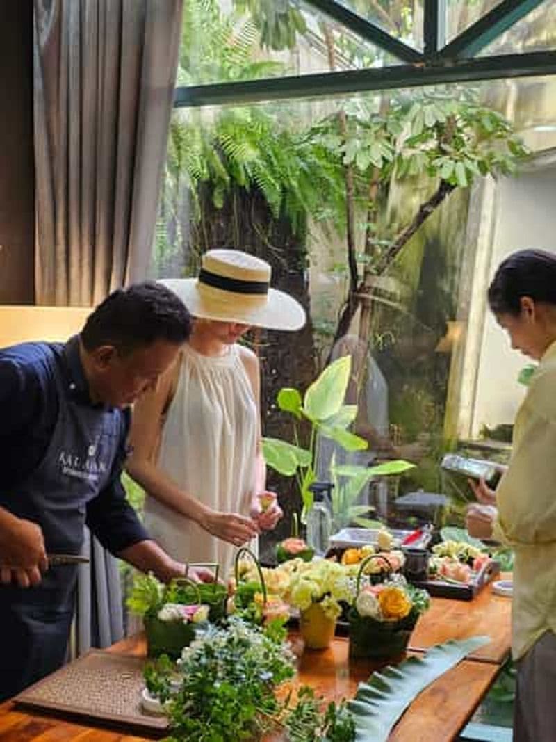 Billet Bangkok : Atelier d'art floral au Kalanan Riverside Resort