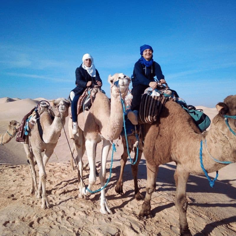 Billet Sahara : Randonnée chamelière dans les dunes du désert avec bivouac d'une nuit et camping