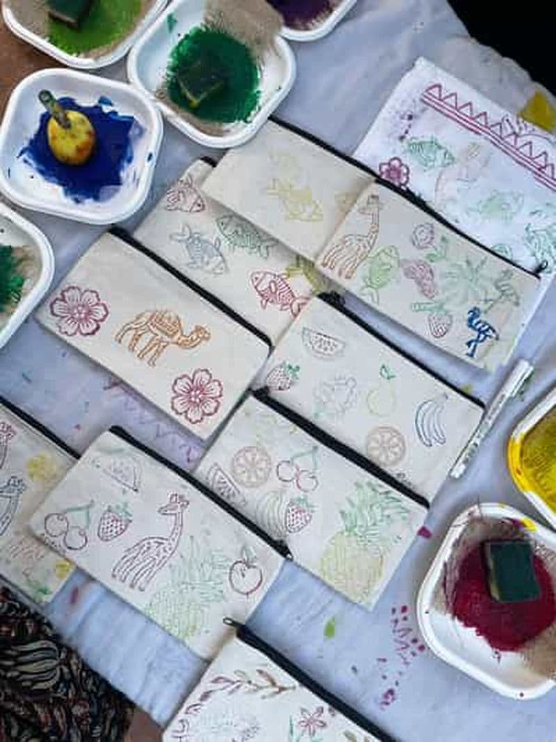 Billet Rajasthan Impression de blocs, impression de tissus, atelier de poterie